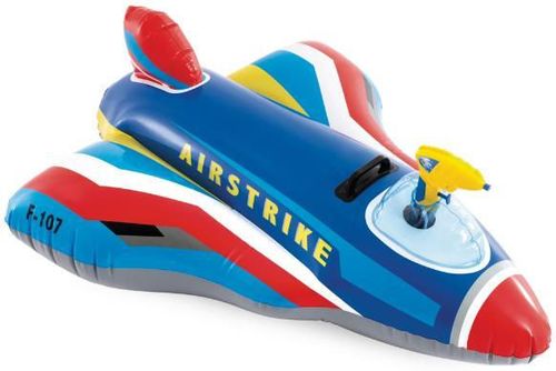 cumpără Plută-saltea gonflabilă Intex 57531 Plută-saltea gonflabilă Avion de vânătoare cu pistol de apă, 112х91cm, 3+ în Chișinău 