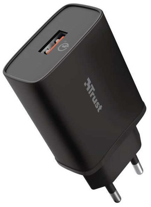 купить Зарядное устройство сетевое Trust Qmax 18W Ultra-Fast USB Wall Charger with QC3.0 TR23557 в Кишинёве 