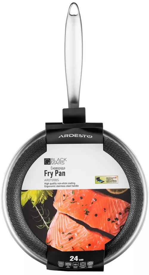 купить Сковорода Ardesto AR0720BS Black Mars Avior, 24 см в Кишинёве 