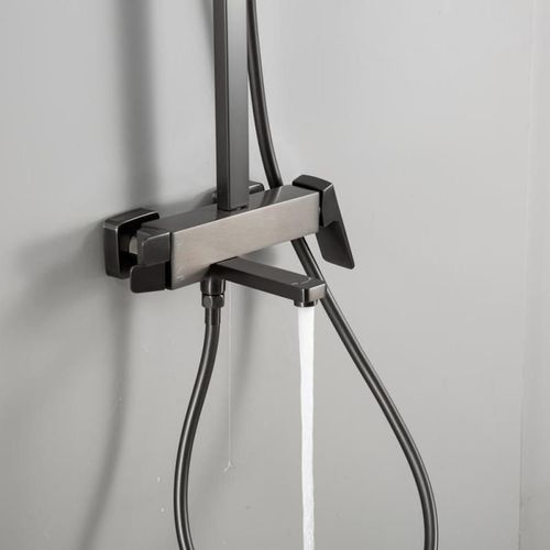 cumpără Panou de duș Frap F 2490-9 cu bara dus Alama Grafit în Chișinău 