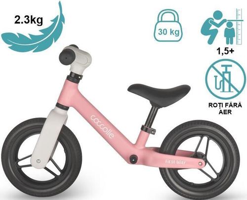 купить Велосипед Coccolle First Way Pink+Beige, bicicletă fără pedale в Кишинёве 