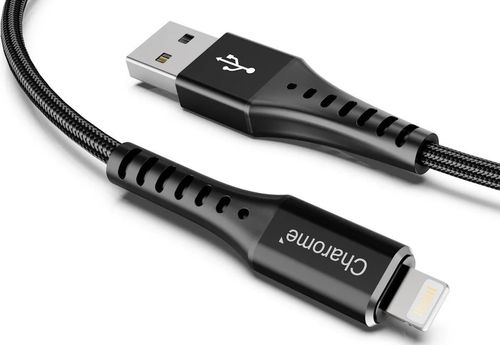 купить Кабель для моб. устройства Charome C22-03 USB to Lightning, Black в Кишинёве 