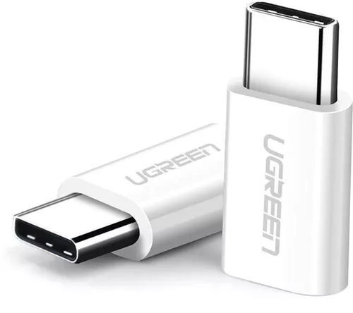 купить Адаптер для мобильных устройств Ugreen 30154 USB-C to Micro USB Adapter, White в Кишинёве 