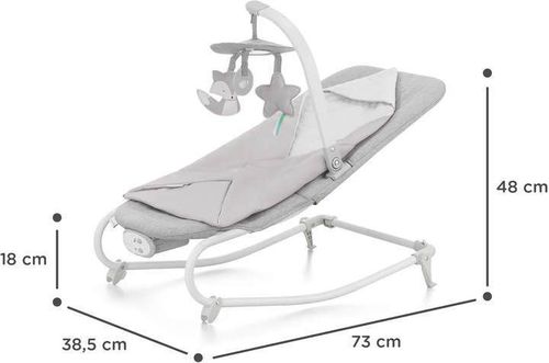cumpără Leagăn pentru bebeluși KinderKraft Felio 2 Stone Grey KBFELI20GRY0000 în Chișinău 