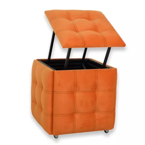 купить Пуф Nex Home Cub Transformer 5 scaune in 1 N10, Orange в Кишинёве 