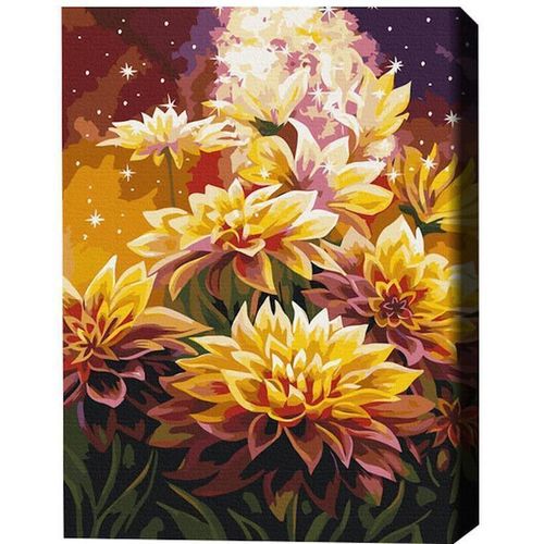 купить Картина по номерам BrushMe BS53568FC 40x50 cm (fără cutie) Flori cosmice в Кишинёве 