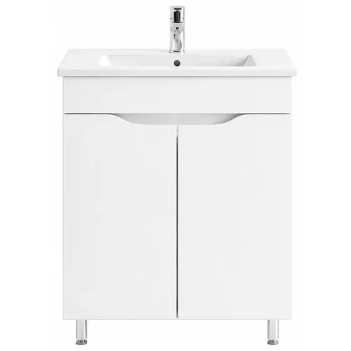 купить Шкаф под умывальник Mashtab 11431 Print cu 2 usi 60cm Alb в Кишинёве 