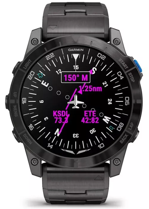cumpără Ceas inteligent Garmin D2™ Mach 1 Pro, Aviator Smartwatch with Vented Titanium Bracelet (010-02804-81) în Chișinău 