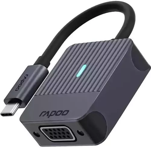 cumpără Adaptor pentru AV Rapoo 217684 UCA-1003 USB-C Adapter, USB-C to VGA, grey în Chișinău 