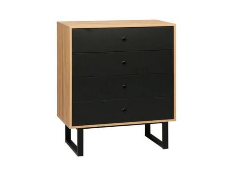 cumpără Comodă Deco Calvin 80x40x95H Stejar K10/Black în Chișinău 