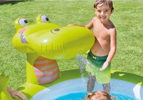 купить Бассейн надувной Intex 57431 Centru de joaca cu piscina CROCO 198x160x91cm в Кишинёве 