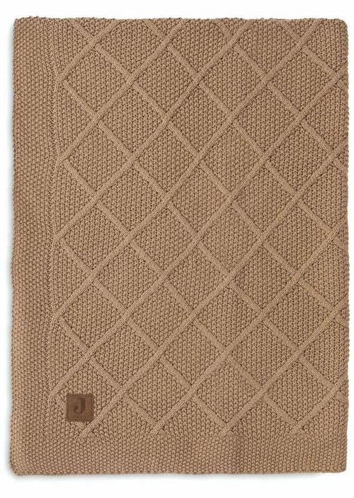 cumpără Lenjerie de pat pentru copii Jollein 516-511-68039 Paturica Check Knit Biscuit, 75x100cm în Chișinău 