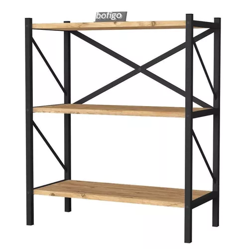 cumpără Etajeră Nex Home Biblioteca, 3 compartimente, 66x35x85 cm, Stejar (15-05-02) în Chișinău 