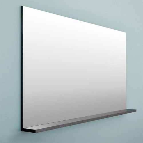 купить Зеркало для ванной Bayro Vega 1000x700 бетон чикаго тёмный в Кишинёве 