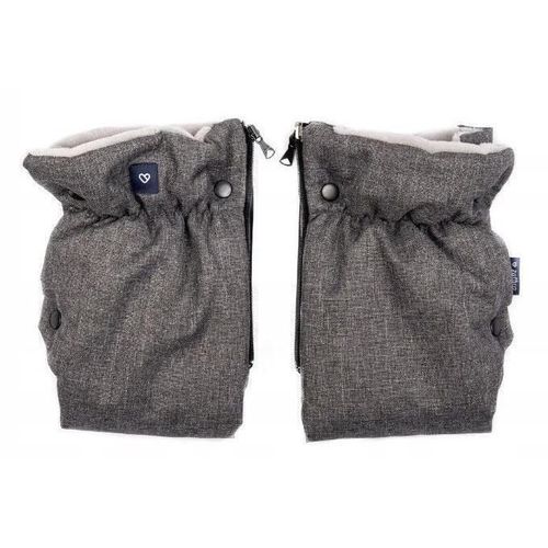 купить Аксессуар для колясок Zaffiro Муфта wool 38 x 26 cm Melange grey в Кишинёве 