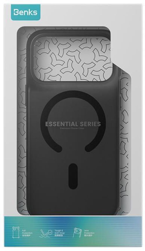 купить Чехол для смартфона Benks Lucid Armor Pro Magnetic Phone Case iP18 Pro/17 Pro (Black) в Кишинёве 