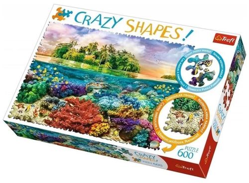 cumpără Puzzle Trefl 11113 Puzzles 600 Crazy Shapes Tropical island în Chișinău 