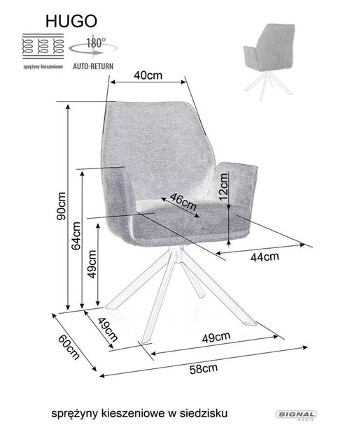купить Стул Signal Hugo brego czarny stel. / jasny bez 31 в Кишинёве 