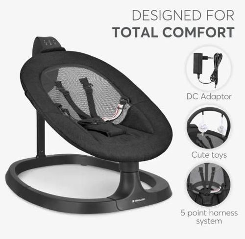 cumpără Leagăn pentru bebeluși Kikka Boo 31005010095 Leagan electric Zazu Black în Chișinău 