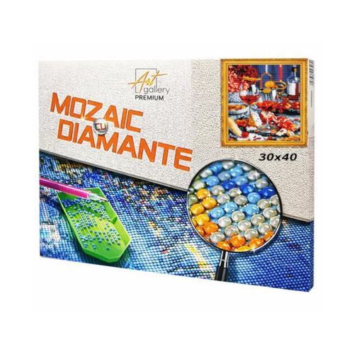 купить Картина по номерам Art Gallery GB86980 Mozaic cu diamante 30x40cm Masa gurmanda в Кишинёве 