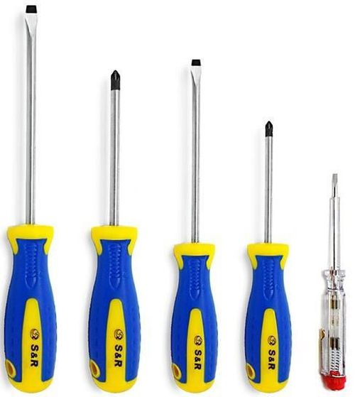 купить Набор ручных инструментов S&R 250681105 Набор отверток (5 шт.) в Кишинёве 