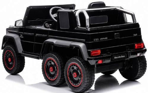 cumpără Mașină electrică pentru copii Kids car 8380036-6R_Black Mercedes-Benz G63 AMG 6×6, 12V10AH, scaune din piele în Chișinău 