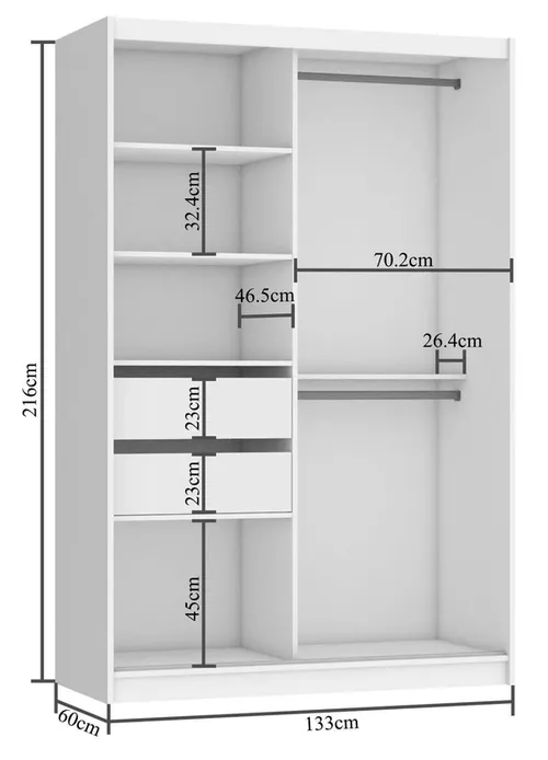 купить Шкаф Belini Premium ME SZP6/1/B/B/0/KLP Black в Кишинёве 