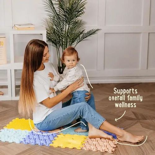 купить Коврик игровой Ortoto OTO-S-SCP Ortopedic-Puzzle Sensory & Calm Pastel (8 buc) в Кишинёве 