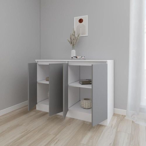 cumpără Comodă Smartex (16468) Т8 160cm Alb+Grafit în Chișinău 
