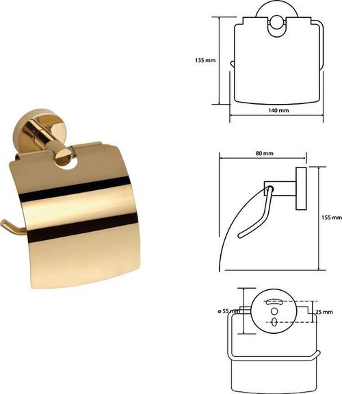 cumpără Suport pentru hârtie Bemeta Brilo 161112010 în Chișinău 