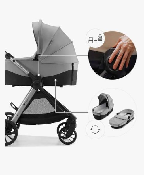 cumpără Сărucior pentru copii KinderKraft 2в1 Vesto 2 KSVEST02GRY2000 Gray în Chișinău 