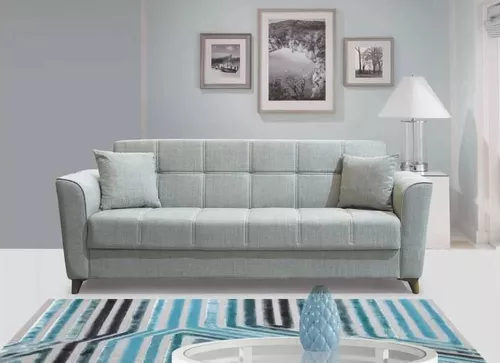 купить Диван Trendy Edena, extensibila cu lada de depozitare, 215x80x80cm, Gri в Кишинёве 