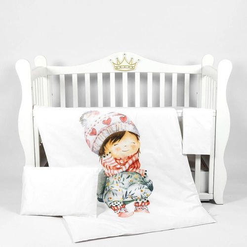 купить Детское постельное белье PernaMea Set lenjerie 3 piese Premium Little Girl (PM.100469/5) в Кишинёве 
