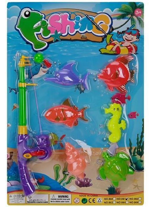 cumpără Jucărie Essa 200270595 Pescuit pentru copii pe magnet (1 undiță, 6 animale marine) în Chișinău 