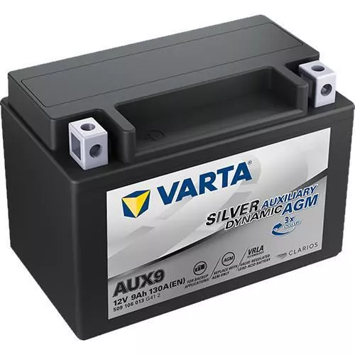 купить Автомобильный аккумулятор Varta 12V 9AH 130A(EN) (150x87x106) AGM auxiliary AUX9 (509106013G412) в Кишинёве 
