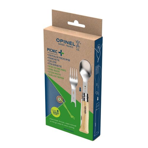 cumpără Produs pentru picnic Opinel Picnic plus Spoon and Fork with Beech Nr. 08 în Chișinău 