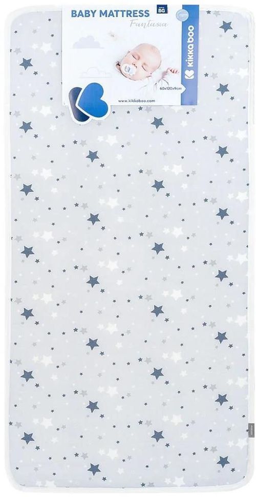 купить Детское постельное белье Kikka Boo 41107030005 Saltea pentru patut Fantasia Stars Grey, 120x60x9 cm в Кишинёве 