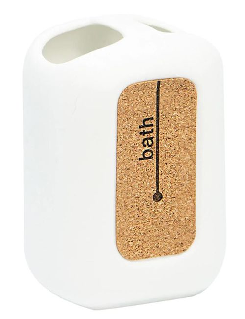 cumpără Pahar pentru periuțe de dinți Bisk 05587 Suport periute de dinti CORSA alb în Chișinău 