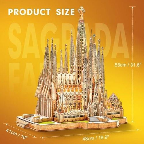 купить Конструктор Cubik Fun L530h 3D Puzzle Sagrada Familia (Led) в Кишинёве 