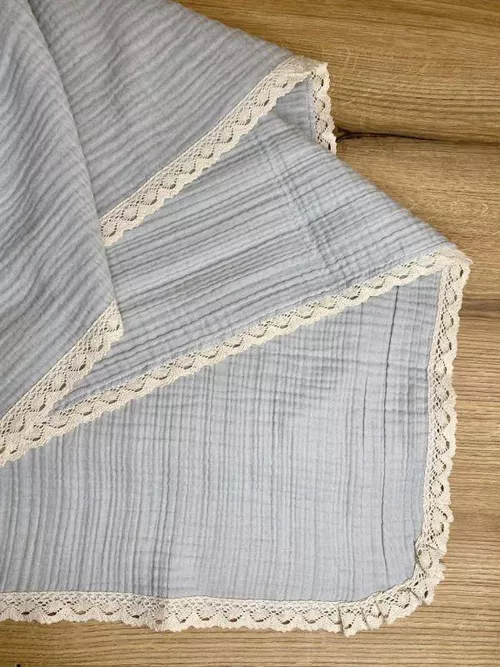 cumpără Lenjerie de pat pentru copii PernaMea Cuvertura Muselina 4str 70x100cm Gri (PM.101558/5) în Chișinău 