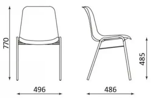 купить Стул Nowystyl Besta Chrome Grey в Кишинёве 