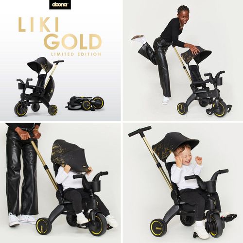 Tricicleta Doona Liki Midnight Gold Limited Edition 
