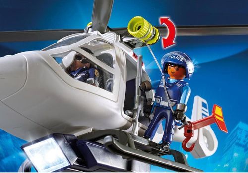 cumpără Set de construcție Playmobil PM6921 Police Helicopter with LED Searchlight în Chișinău 