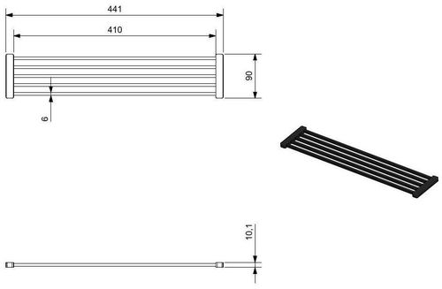 cumpără Accesoriu pentru chiuvete de bucătărie Reginox R37393 Portable drainer rack Pure Black în Chișinău 