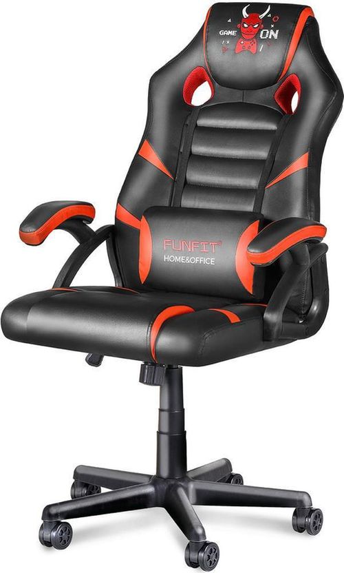 купить Офисное кресло FunFit Game On RX6 Black Red (3015) в Кишинёве 