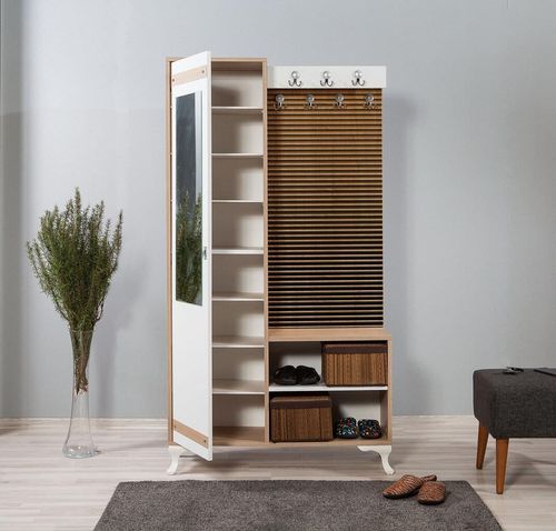 cumpără Mobilă pentru antreu Trendy Inci-220, Stejar Sonoma, 100x190x36cm (GTR005934) în Chișinău 