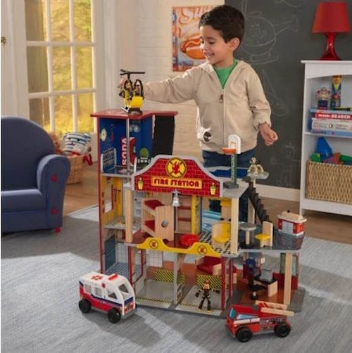 cumpără Mașină KinderKraft 63214-MSN Набор Deluxe Fire Station Set în Chișinău 