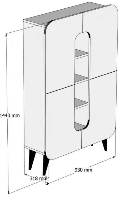 купить Комод Trendy Al meu-Nuc, Alb 93x144x31cm, multifunctionala (GTR006620) в Кишинёве 