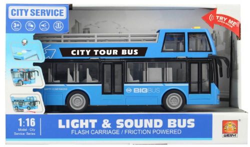 купить Машина Wenyi WY916B 1:16 Autobuz inerțial cu etaj deschis в Кишинёве 