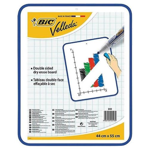 купить Офисная доска BIC 52811 Доска двухсторонняя Velleda 44x55 с синей рамкой в Кишинёве 